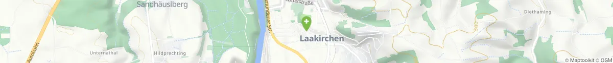 Kartendarstellung des Standorts für Stadt Apotheke Laakirchen in 4663 Laakirchen